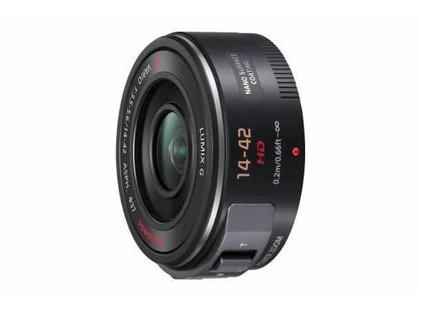 Panasonic Lumix G X PZ 14-42mm f/3.5-5.6 Normalzoom med servo for MFT, Sort 